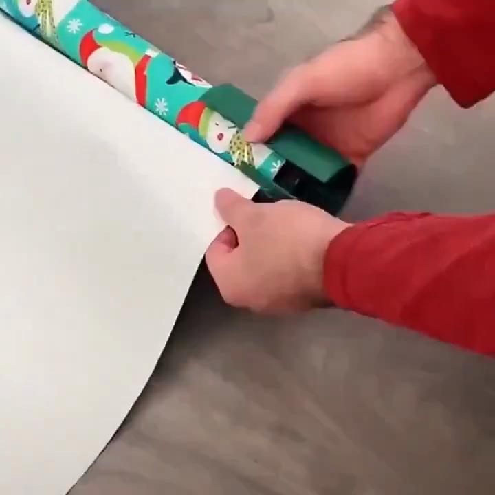 Ручной бумажный резак, идеально подходит для поделок своими руками и упаковки подарков, не требует батареек, идеальный праздничный инструмент, цвет случайный.