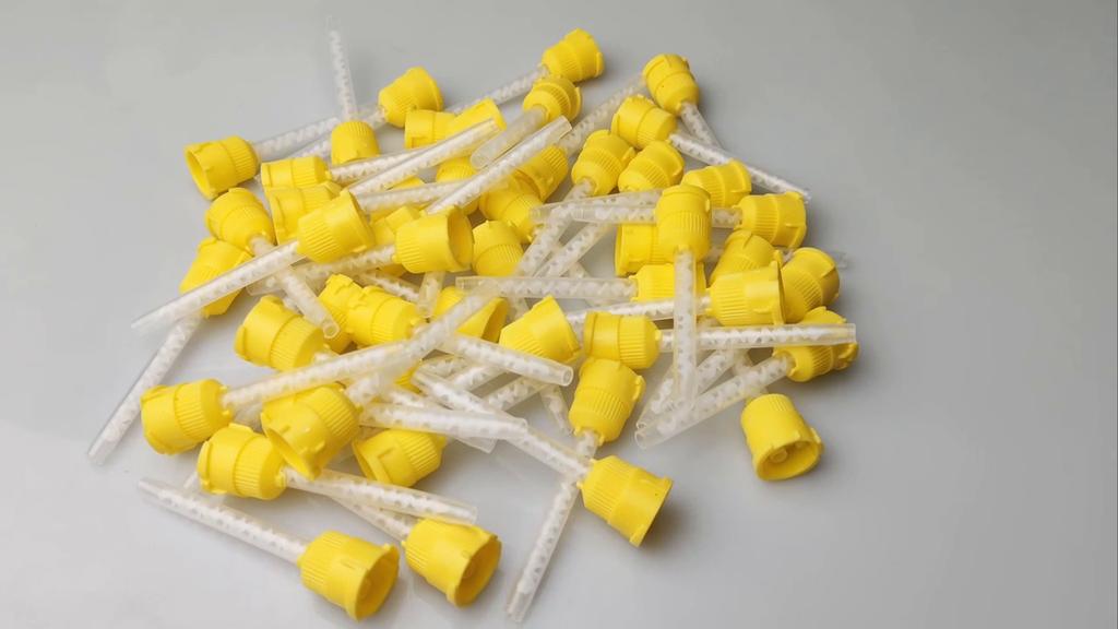 50 шт. стоматологических насадок для смешивания одноразовые силиконовые резиновые смесительные головки стоматологические материалы силиконовый резиновый пистолет транспортировочные смесительные трубки