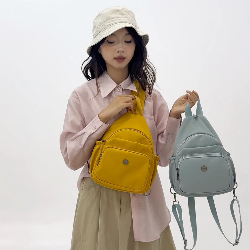 Multi-back Chest Bag Women's Multi-functional Backpack Lightweight Shoulder Bag