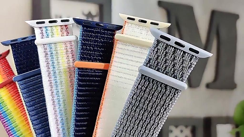 Nylon Band For Apple Watch Series Watch 9 8 / Ultra 2 7 6 SE 5/4/2/1 38 42MM Replacement Strap Loop for Iwatch Series 3 40/41/44 /45MM/49MM