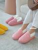 New Winter Corduroy Cotton Slippers Home Couple Anti-moisture Slippery Thick Bottom Cotton Shoes