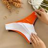 5 шт./компл. хлопковое комфортное нижнее белье для женщин, сексуальные дышащие стринги с низкой талией для девочек, однотонные спортивные трусики, эластичное нижнее белье-стринги