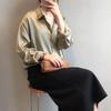 Fashion Button Up Satin Silk Shirt Women Tops Vintage Casual Plus Size Blouse Women Long Sleeve White Shirts Female 11355