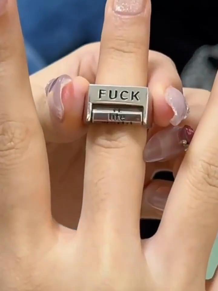 Противостоять всем кольцам, нишевый дизайн, любовные кольца, вращающиеся, трахнуть все регулируемые кольца настроения