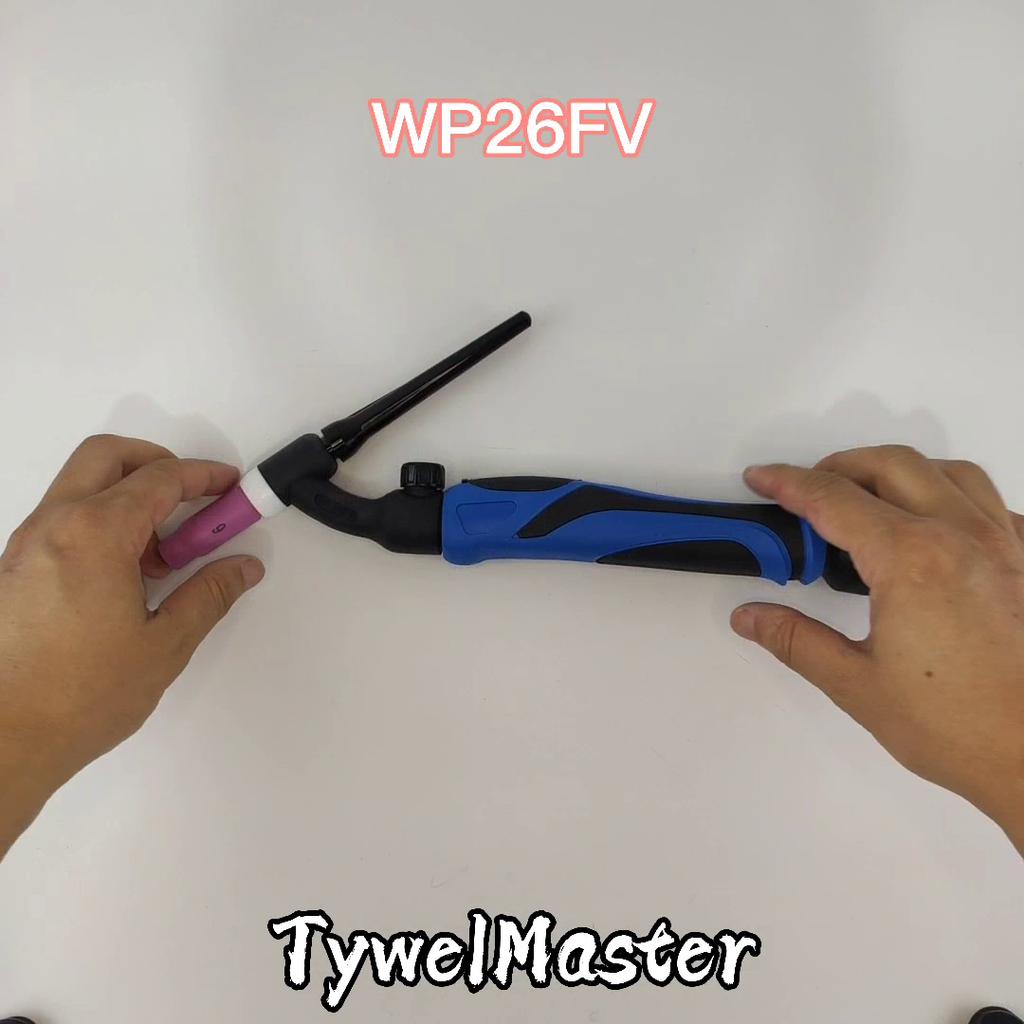 WP26V Горелка TIG GTAW Газовая вольфрамовая сварочная горелка Аргоновая с воздушным охлаждением Сварочная горелка TIG с клапаном WP-26