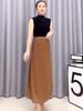 Women One-piece Skirt Chiffon Wrap Summer High Waist Show Thin Sweet Lady Midi Seaside Ruffled Wrap Skirts