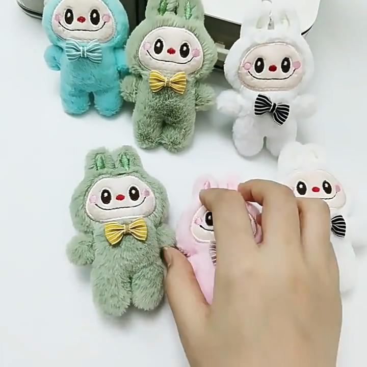 SCIONE Новый плюшевый кулон LABUBU, милая плюшевая кукла, брелок, подвеска для сумки, DIY аксессуары