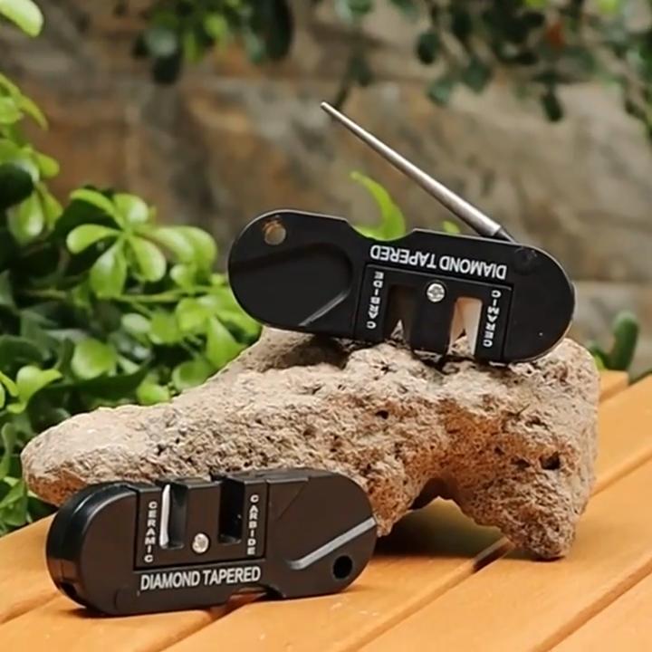 1шт двусторонний легкий портативный металлический вольфрамовый керамический карбидный нож для использования на открытом воздухе