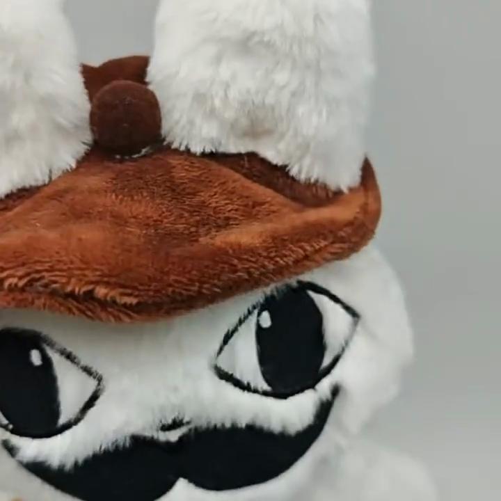 Ветеринарная клиника Барни Кролик Плюшевая игрушка Игровой мерч Белый кролик Мягкая игрушка Милый мультяшный персонаж Мягкая игрушка Декор для дома Подарок для фанатов игр
