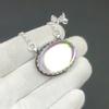 Ожерелье с драгоценными камнями Mystic Rainbow Topaz, Ожерелье-подвеска из стерлингового серебра 925 пробы с мистическим радужным топазом для свадебного подарка, Ожерелье для женщин