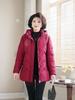 Plus Size 2XL-6XL Middle Age Women's Coat Winter Parkas Hooded Casual Loose Thick Warm Lady Jackets Long Sleeve Outerwears