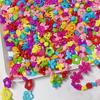 Acrylic Spaced Beads Mix Colors Jewelry Pendant Beads for DIY Handmade