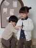 Spring and Autumn Children's Clothing Round Neck Solid Color Children's Knitted Cardigan All-match Cotton Sweater Long Sleeve Jacket