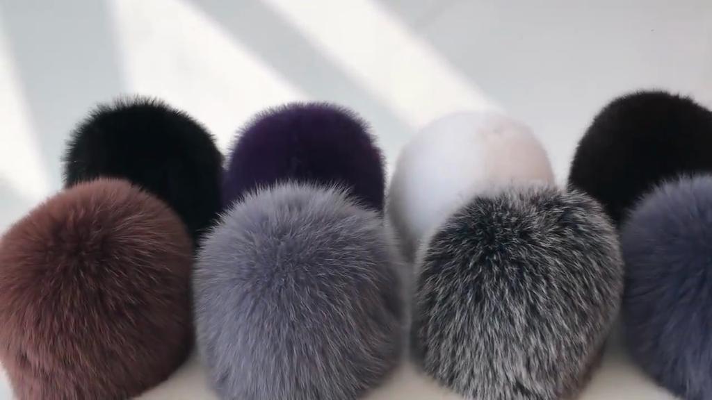 Natural Winter Fox Fur Hats Women Real Silver Fox Knit Beanie Hat Balaclava Lady Winter Snow Cap Luxury Brand Caps Gorro Masculi