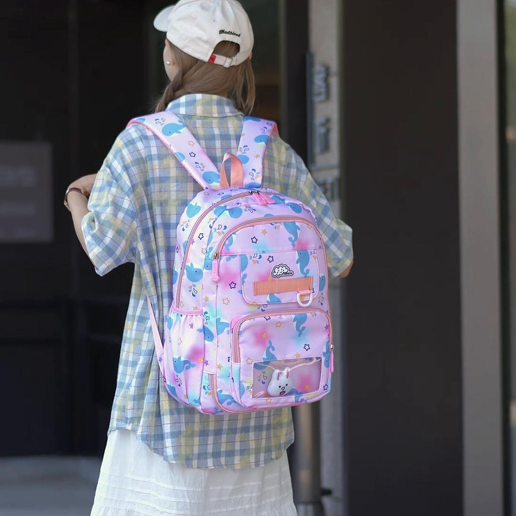 Student Schoolbag Women's Cartoon Backpack Large Capacity Children's Schoolbag