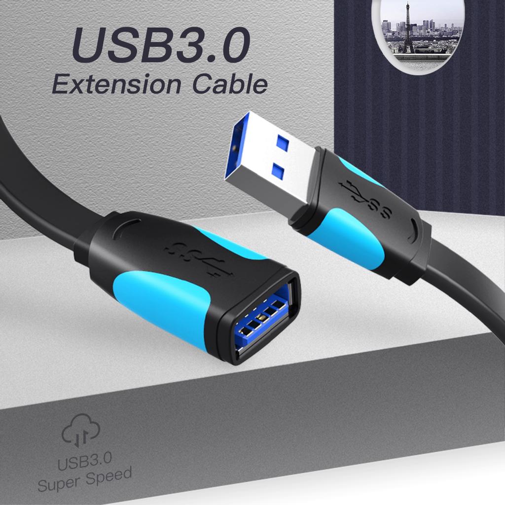 Vention USB Extension Cable USB2.0 A-Male To A-Female Extender Cord for PC Keyboard Printer Mouse Computer 1m 2m 3m Cable