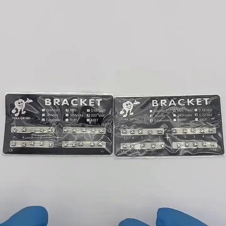 Стоматологические ортодонтические брекеты для ортодонтического лечения, 2 шт./упак., мини/стандартные брекеты Roth/MBT, брекеты