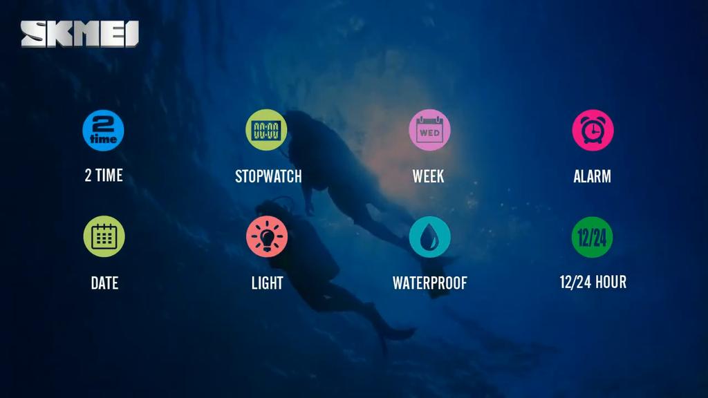 SKMEI 1493 Quartz Digital Electronic Men Watch Fashion Casual Outdoor Sports Male Wristwatch Dual