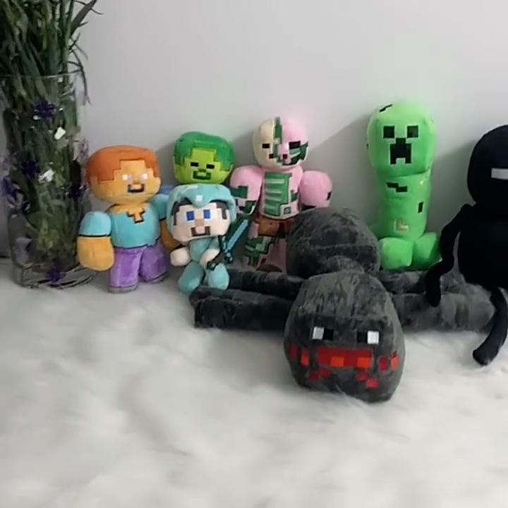 Мягкая плюшевая игрушка Minecraft Кукла-пиксель Идеальный декор для спальни для детей и взрослых