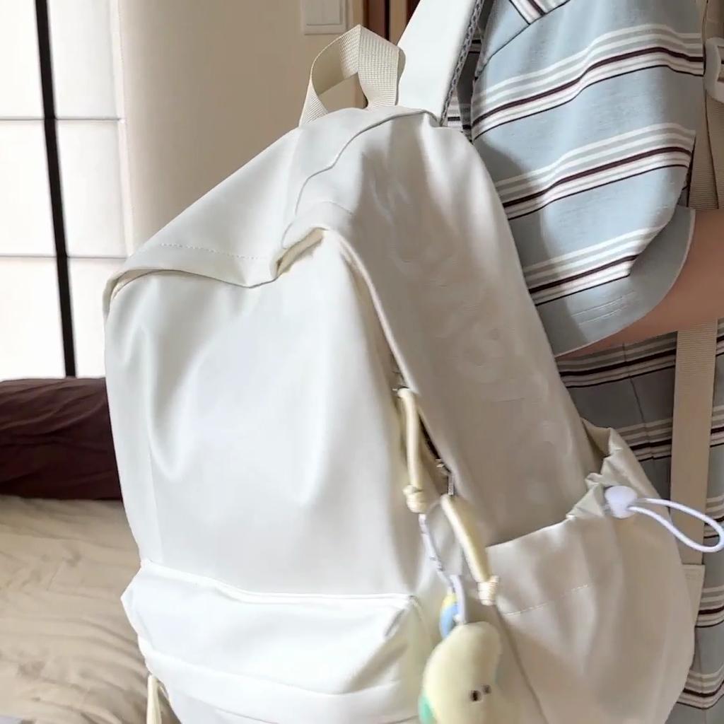 Рюкзак однотонный для девочек, легкий школьный рюкзак большой вместимости для учениц средней школы