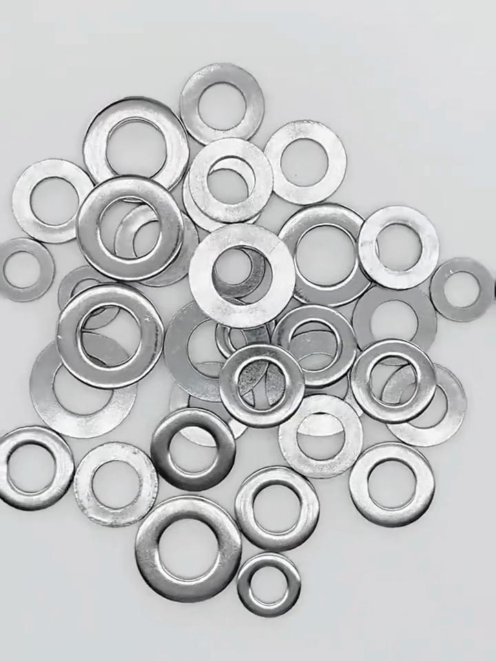 Набор шайб из нержавеющей стали 360/180/80 шт. M2-M10 Металлические уплотнительные кольца Крепежные элементы Прокладки Для винтов Болты Наборы ассортимента Аппаратные шайбы