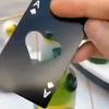 Ace Of Spades Bottle Opener,Credit Card Size Pocker Cap Opener,Portable Stainless Steel Can Opener (2 Pack Black & Silver)