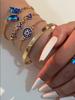Браслет Cross Border Jewelry Blue Butterfly Inkstone Hollow для женщин, набор из четырех браслетов с геометрическим узором