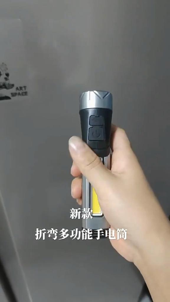 Светодиодный фонарик с поворотом на 90° – Магнитный кемпинговый фонарь с USB-подзарядкой, Мини-портативный фонарь для улицы/походов