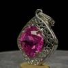Серебро 925 пробы Натуральный кулон с розовым турмалином 35 карат Сертифицированный my.pd-7-k