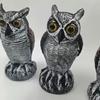 3 упаковки чучела для птиц, искусственная приманка для рогатой совы, пластиковые средства отпугивания птиц для совы, уличное украшение на Хэллоуин, средство от вредителей природы