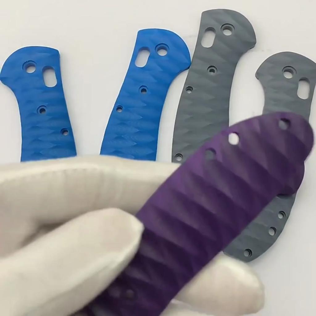 1Pair DIY G10 Material Anti-slip Handle Patch Grips Scales Handle Patch Decor Slabs for Griptilian 551 Folding Knife Accessories