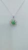 Sace Gems S925 стерлингового серебра 3*3 мм натуральный диопсид кулон ожерелья для женщин помолвка коктейльная вечеринка изящные ювелирные изделия