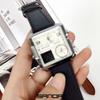 SANDA повседневные индивидуальные деловые мужские часы модные квадратные электронные часы крутые часы со стальным ремешком и ночным светом
