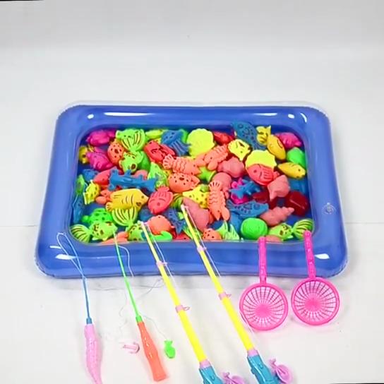 40 шт. с большим круглым бассейном, игрушки для рыбалки для мальчиков, развивающие игрушки для детей
