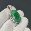 Подвеска из изумрудного драгоценного камня, изумрудно-зеленый драгоценный камень, ювелирная подвеска ручной работы из стерлингового серебра 925 пробы для женских подарков, ювелирные изделия из драгоценных камней для нее