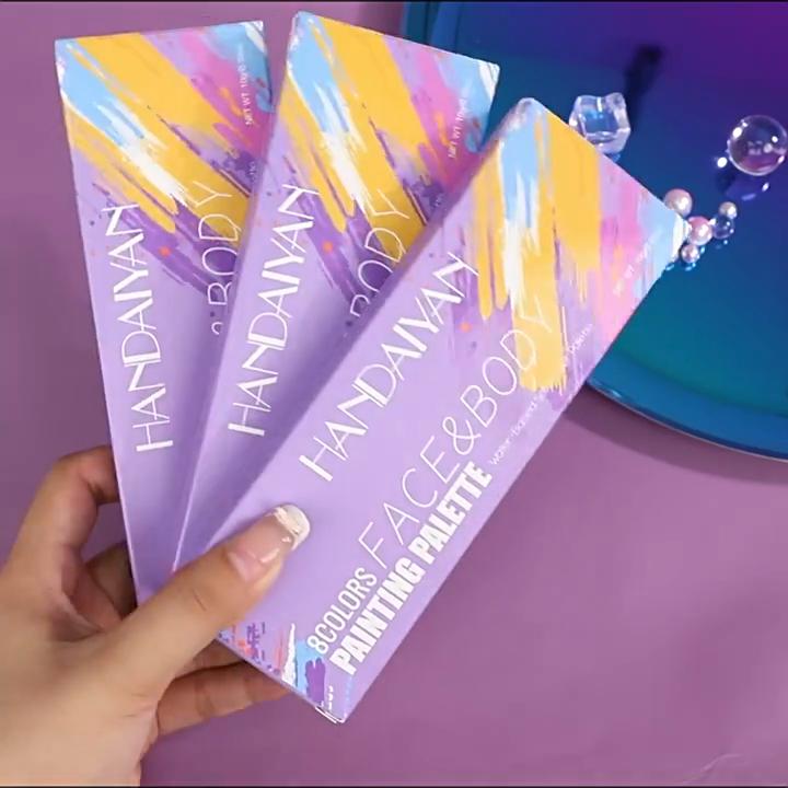 8 Цветов Светящаяся Флуоресцентная Неоновая Краска для Лица и Тела Арт УФ Свечение Боди-арт Хэллоуин Вечеринка Маскарад Красота Макияж Косметика