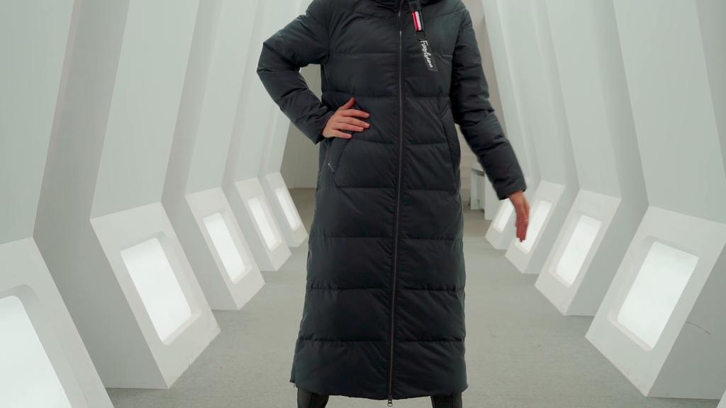 MIEGOFCE Зимняя женская верхняя одежда, парка, супер длинное теплое и ветрозащитное хлопковое пальто на молнии, зимние куртки