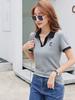 Лоскутные футболки для женщин, хлопковые летние отложные воротники Y2k, корейские женские повседневные топы с короткими рукавами, футболки