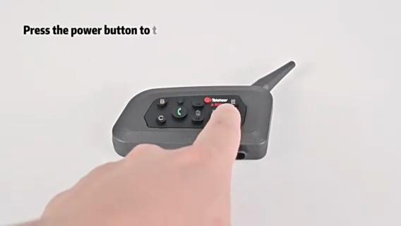 Мотоциклетный шлем V6 Pro Intercom - гарнитура Bluetooth 5.0 с радиусом действия 1500 м и шумоподавлением DSP, система на 6 мотоциклистов