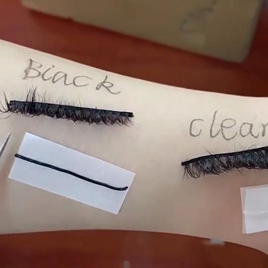 40/50Pcs/Box Reusable Self-Adhesive False Eyelashes Glue Strip Eyelash Glue-Free Lash Adhesive Tape Professional Makeup Tools