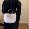 New Plush Bag Winter Women Fashion Handbags Cloud Faux Fur Purse Fashion Casual Women's Shoulder Bag Fluffy Bag