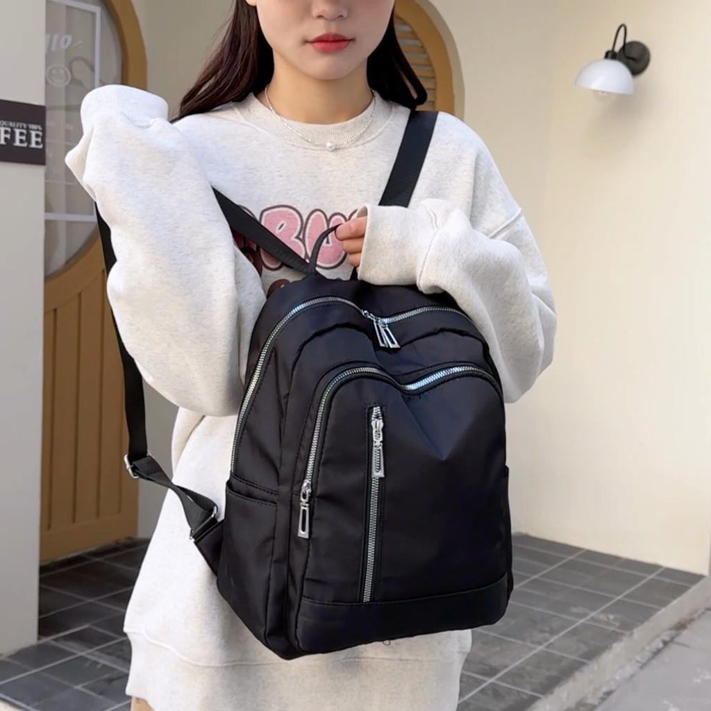 Рюкзак на молнии. Женский легкий рюкзак. Рюкзак для путешествий большой емкости.