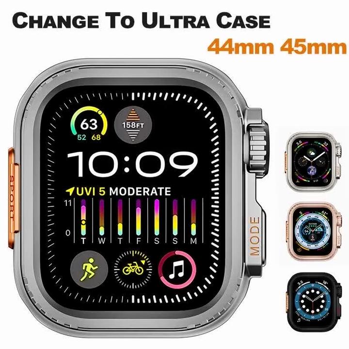 Metal Bumper Case For Apple Watch 49MM 46 45 44mm Protector Frame Cover For iWatch Series 11 10 9 8 7 654SE Change To Ultra 3 49