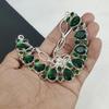 Изящное ожерелье из серебра 925 пробы с драгоценным камнем зеленого турмалина, серебряное ожерелье с зеленым турмалином для жены, ожерелье унисекс, подарок на вату