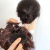 Curly Hair Chignons Hair Bun Claw Clip On Hair Wedding Retro Style