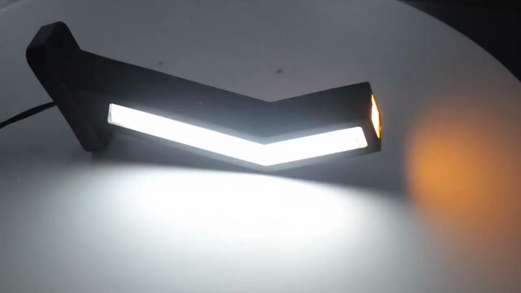 Универсальный 2 шт. светодиодный неоновый боковой габаритный фонарь 12 В 24 В, габаритный фонарь для грузовика, прицепа, водонепроницаемый, янтарный, красный, белый