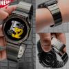 Металлический ремешок из титана для Huami Amazfit T-rex 3/2/1 Ремешок из нержавеющей стали для Amazfit T-rex Ultra/Pro Регулируемый браслет для смарт-часов
