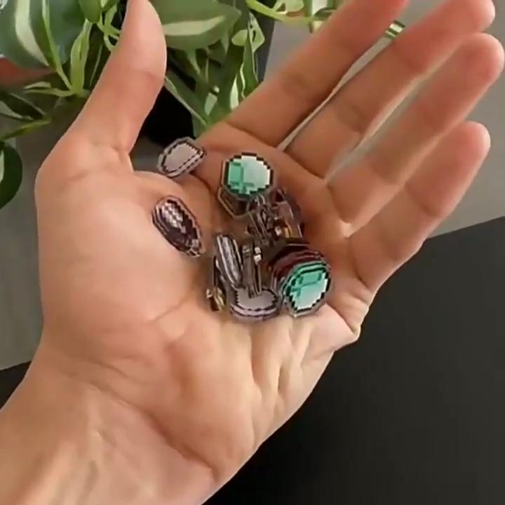 Minecraft Game Style Magnetic Decoration Refrigerator Sticker