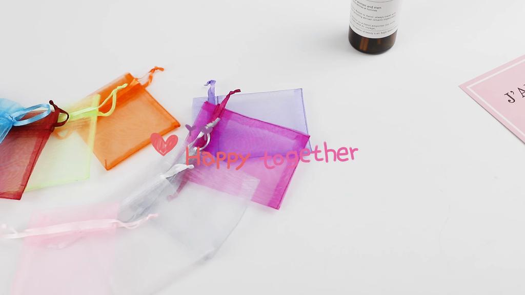 Маленькие мешочки в сетку для ювелирных украшений.15 цветов на выбор