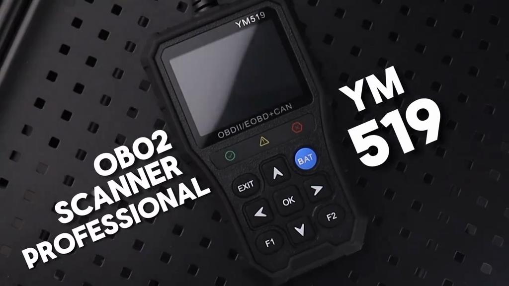 Check Engine System YM519 OBD2 Code Reader Car Diagnostic Tool Battery Tester Code Reader Clear/Erase Codes Fault Code Scanner Multi-language